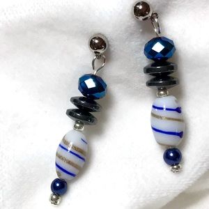 Handmade Earrings with Vintage and Modern Elements (E163-1H)